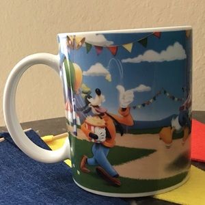 Disney carnival fair mug.  Mickey, Minnie, Donald and Goofy